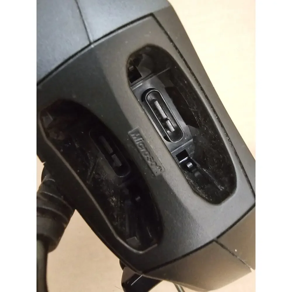 Original Xbox OEM S Type Black Controller - For Parts or Repair
